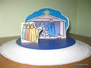 paper plate nativity