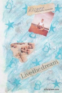 Live The Dream art journal page
