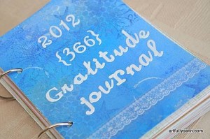 Handmade gratitude journal
