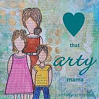 love that arty mama button