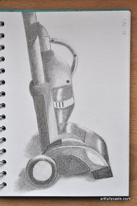 toy vacuum sketch by Artfully Carin