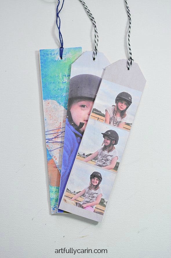 DIY photo bookmarks